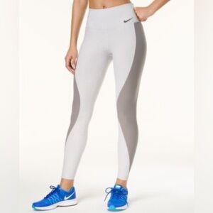Nike Power Colorblock Leggings- Grey